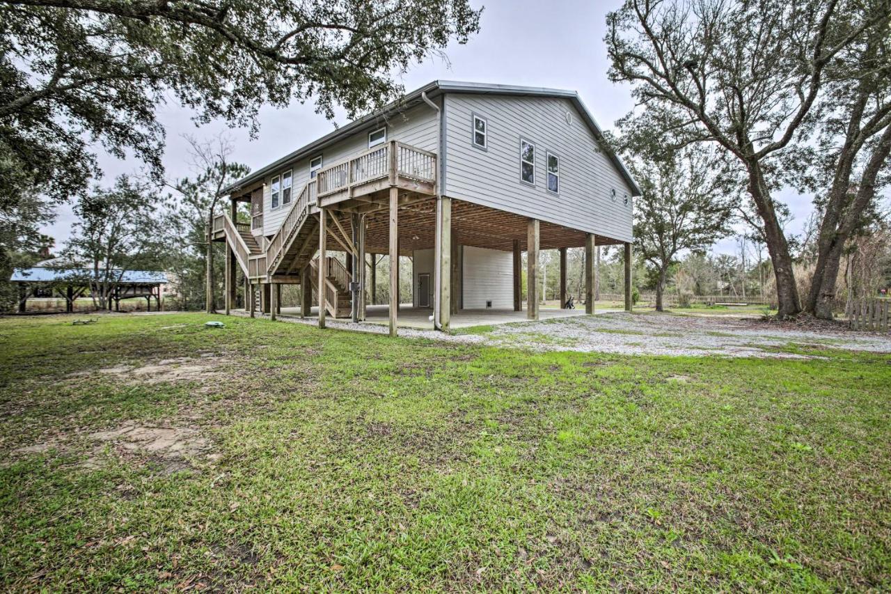 Waterfront Bay St Louis Beach House With Deck! Bay St. Louis Bagian luar foto